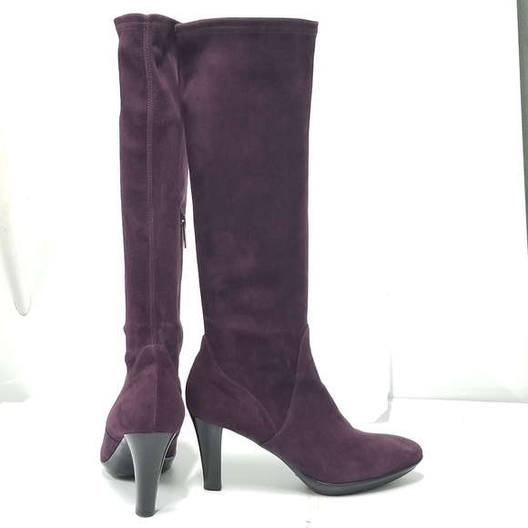 AQUATALIA Mia Tall Knee high Maroon suede boots